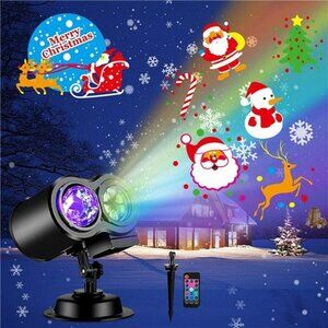 Christmas Projector Lights Outdoor 2022 Upgrade, Snowflake Projector